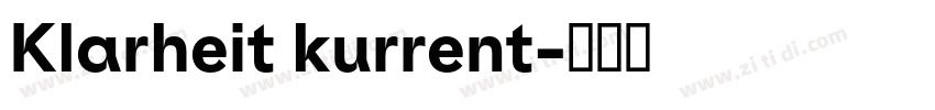 Klarheit kurrent字体转换